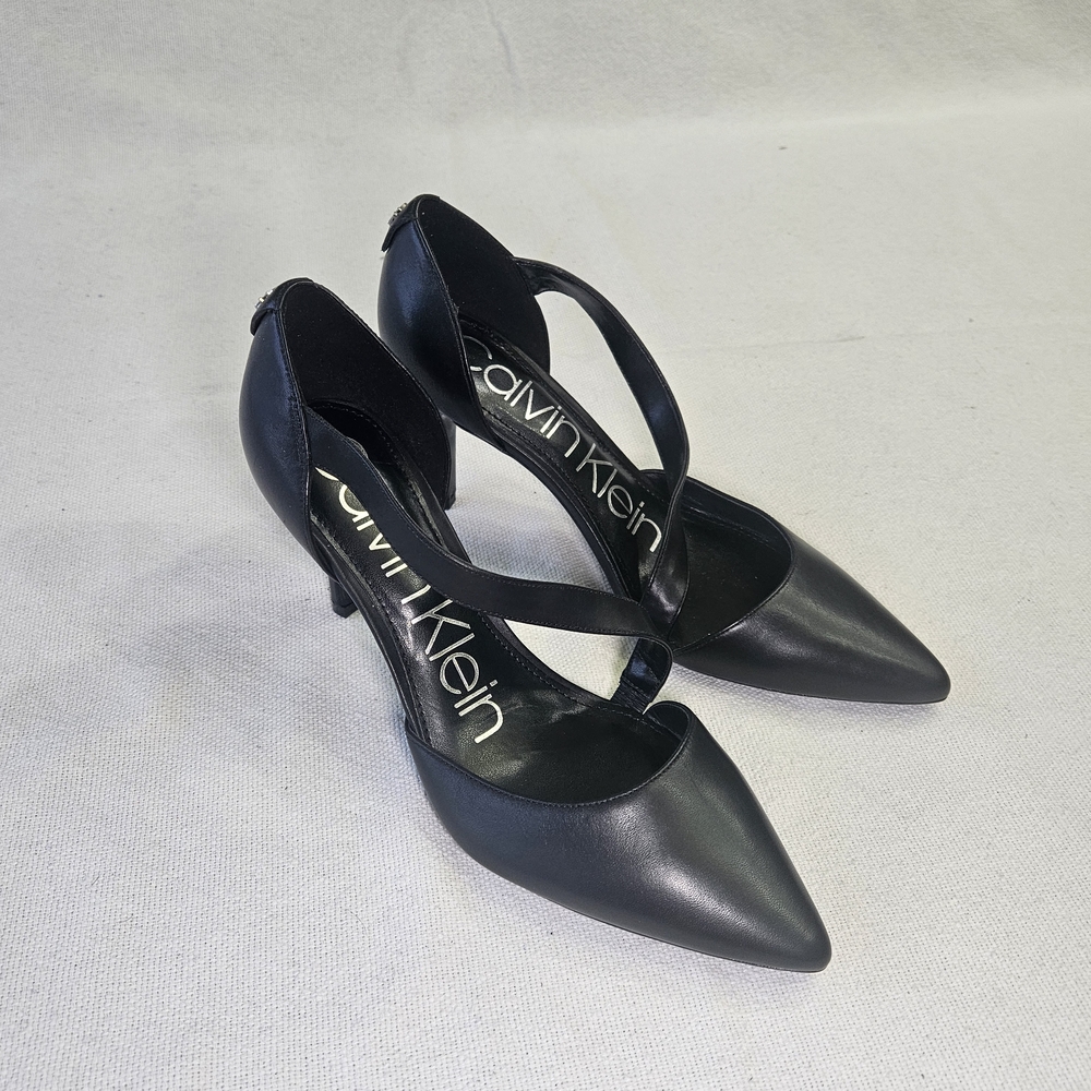 Calvin Klein Greer brand-new authentic women's slingback shoes, black, size 7.5